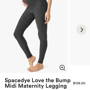 Beyond Yoga Beyond the Bump Maternity Leggings. Spacedye Love the Bump. Small.
